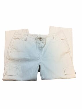 Talbots Cream Cargo Capris Women’s Size 10
